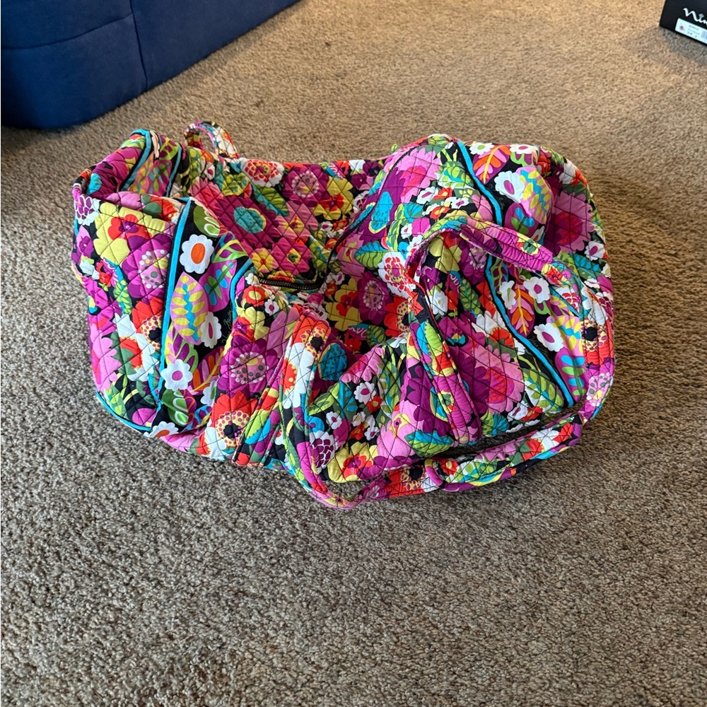 EUC Vera Bradley Colorful Floral Travel Bag